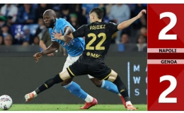 Kết quả bàn thắng Napoli vs Genoa: 2-2 (Vòng 36 Serie A 2024/25)