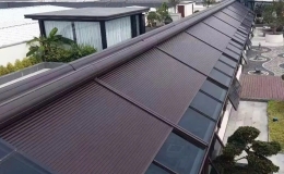 Mái Nhôm Cuốn Funas Smart Life: Giải Pháp Che Nắng Thông Minh Trên Mái Kính
