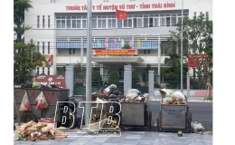 Thị trấn Vũ Thư: Ùn ứ rác thải sinh hoạt gây ô nhiễm môi trường