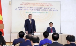 Tổng Bí thư Tô Lâm vui mừng trước sự đùm bọc của cộng đồng người Việt Nam tại Belarus