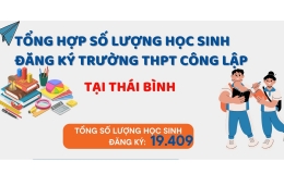 Tổng hợp số lượng học sinh đăng ký Trường THPT công lập tại Thái Bình