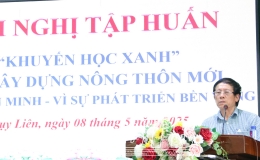 Truyền đạt bài viết "Học tập suốt đời" của đồng chí Tổng Bí thư Tô Lâm tới cán bộ hội khuyến học