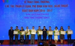 Tặng thưởng 28 tác phẩm lý luận, phê bình văn học, nghệ thuật xuất sắc