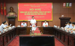 Thống nhất chương trình kỳ họp thứ tám, HĐND tỉnh khóa XVI