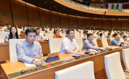 Quốc hội biểu quyết thông qua một số nghị quyết và thảo luận về công tác nhân sự