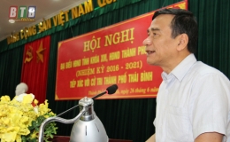 Tiếp xúc cử tri tại thành phố Thái Bình