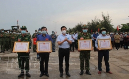 Diễn tập phòng, chống thiên tai và tìm kiếm cứu nạn trên biển