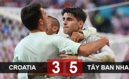 Kết quả Croatia 3-5 Tây Ban Nha: Đại tiệc bàn thắng