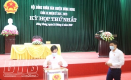 Kỳ họp thứ nhất HĐND huyện Đông Hưng khóa XX, nhiệm kỳ 2021 - 2026