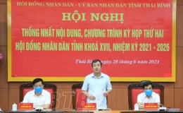 Thống nhất nội dung, chương trình kỳ họp thứ hai HĐND tỉnh khóa XVII, nhiệm kỳ 2021 - 2026
