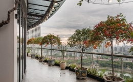 Căn penhouse mọi phòng đều nhìn ra ban công
