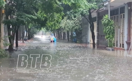 Tin cảnh báo mưa lớn,dông, lốc, sét và gió giật mạnh tại Thái Bình