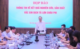 Việt Nam là nước đầu tiên trên thế giới sản xuất được vaccine dịch tả heo châu Phi