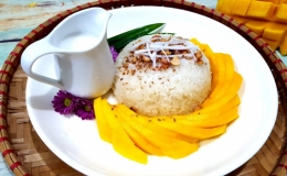 Cách làm xôi xoài chuẩn vị Thái Lan