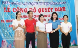 Công bố quyết định thành lập Công đoàn Công ty TNHH May Kenrich