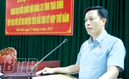 Đại biểu Quốc hội tỉnh tiếp xúc cử tri tại huyện Tiền Hải và huyện Kiến Xương