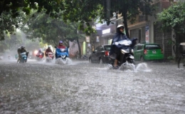 Đề phòng khả năng ngập úng vùng trũng, thấp tại các khu vực do mưa, dông
