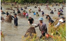 Hàng nghìn người tham gia lễ hội đánh cá Vực Rào