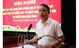 Bí thư Huyện ủy Kiến Xương tiếp xúc, đối thoại với MTTQ, các tổ chức chính trị - xã hội và nhân dân
