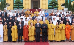 Chủ tịch nước Tô Lâm gặp mặt Đoàn đại biểu lãnh đạo chức sắc các tổ chức tôn giáo