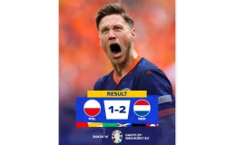 EURO 2024: Ba Lan 1-2 Hà Lan
