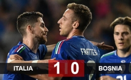 Kết quả bàn thắng Italia vs Bosnia: 1-0 (Giao hữu quốc tế 2024)