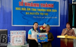 Khánh thành mái ấm tình thương tặng phụ nữ nghèo xã Thụy Duyên