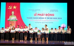 Phó Thủ tướng Trần Hồng Hà dự lễ phát động Tháng hành động vì trẻ em 2024