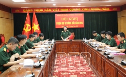 Đảng ủy Quân sự tỉnh tổ chức phiên họp 6 tháng đầu năm 2025