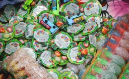 Hàng tấn bánh kẹo, thực phẩm ăn vặt không rõ nguồn gốc bị đổ bỏ tại La Phù