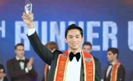 Người mẫu Vũ Linh đoạt Á vương 4 tại Manhunt International 2025