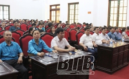 Tiền Hải: Công bố quyết định giải thể, kết thúc hoạt động của các công đoàn cơ sở