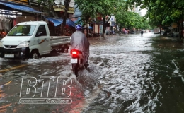 Tin dự báo mưa dông diện rộng tại Thái Bình
