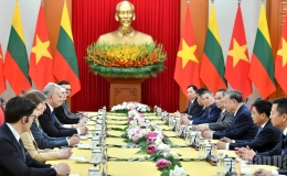 Tổng Bí thư Tô Lâm tiếp Tổng thống Litva Gitanas Nauseda