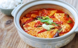 Món đậu phụ om kiểu Hàn