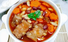 Sườn nấu đậu