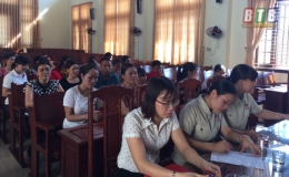 Khai giảng lớp dạy nghề may công nghiệp cho lao động nông thôn huyện Quỳnh Phụ