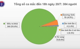Thêm 1 chuyên gia dầu khí người Nga mắc COVID-19, Việt Nam có 384 ca