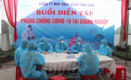 Tiền Hải: Tổ chức diễn tập phòng, chống dịch Covid-19