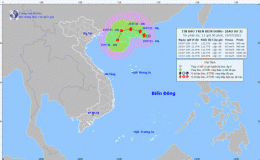 Tin bão trên biển Đông (Cơn bão số 3) - Hồi 10h ngày 19/7/2021