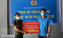 Trao hỗ trợ từ quỹ “Mái ấm công đoàn”