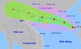 Công điện khẩn số 02/CĐ-PCTT, hồi 16h30p ngày 15/7/2023 của Ban Chỉ huy Phòng, chống thiên tai và Tìm kiếm cứu nạn tỉnh Thái Bình