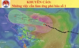 Khuyến cáo: Những việc cần làm ứng phó với bão số 1