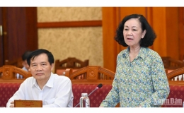 Thường trực Ban Bí thư giao ban công tác với các ban đảng, đảng ủy, cơ quan, đoàn thể ở Trung ương