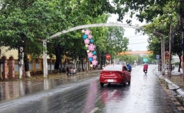 Tin mưa dông diện rộng tại Thái Bình