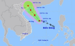 Áp thấp nhiệt đới trên vùng biển quần đảo Hoàng Sa, cả nước mưa lớn