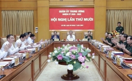 Chủ tịch nước Tô Lâm, Thủ tướng Chính phủ Phạm Minh Chính dự, chỉ đạo Hội nghị Quân ủy Trung ương