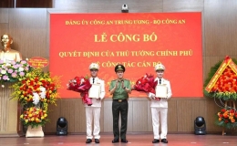 Công bố quyết định bổ nhiệm 2 Thứ trưởng Công an