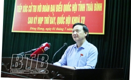 Cử tri huyện Đông Hưng, Thái Thụy kiến nghị Quốc hội tăng cường giám sát các vấn đề nóng được cử tri và nhân dân quan tâm