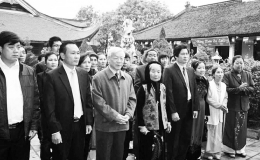 Tổng Bí thư Nguyễn Phú Trọng trong lòng người dân quê hương